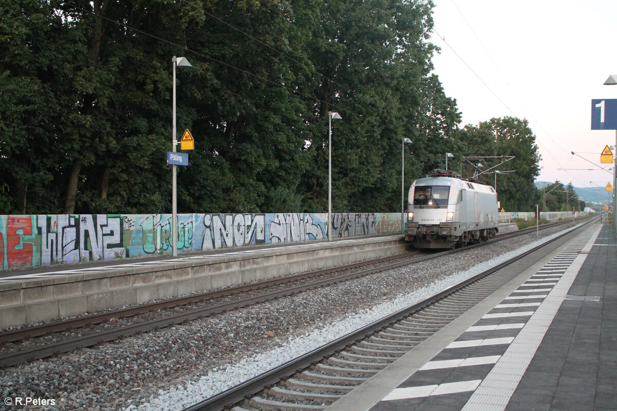 ES64 U2 101 rollt Lz durch Pölling. 28.08.24