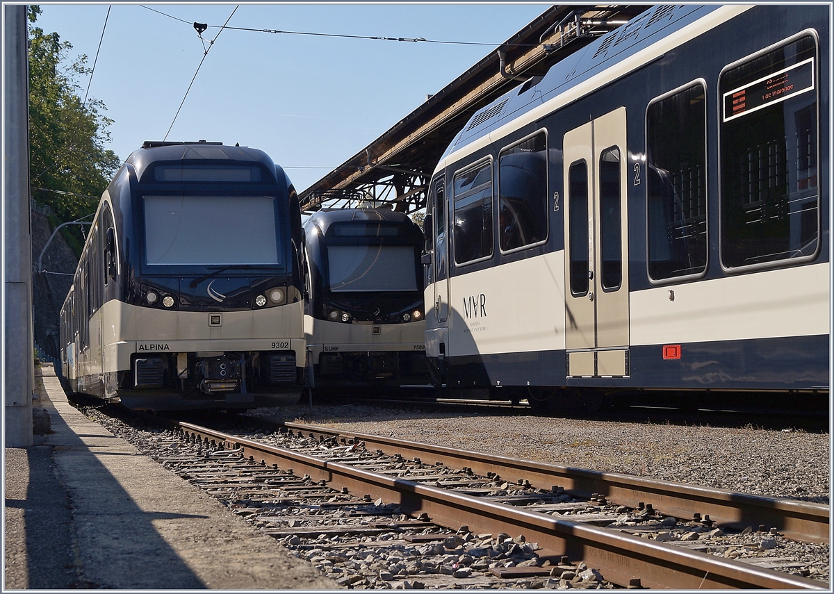 In Vevey stehen seit einigen Tagen das MOB Alpina Paar ABe 4/4 9302 und Be 4/4 9202  Château d'Oex .

2. Juni 2019