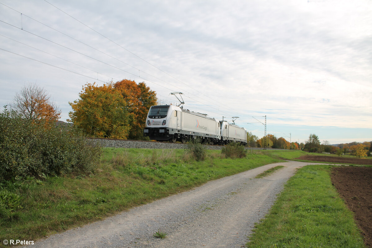 Nachschuss auf 187 070-8 und 187 076-5 bei Thüngersheim. 21.10.24