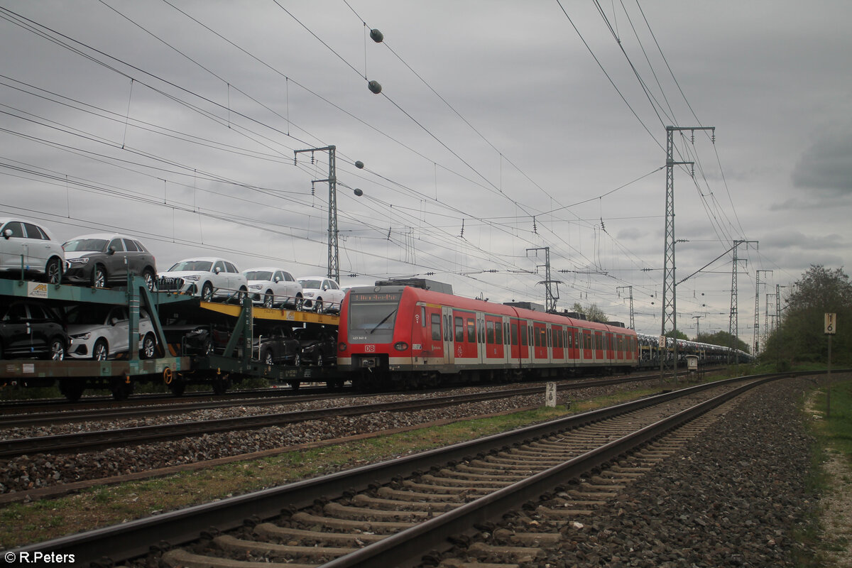 Nachschuss auf 423 440-7 in Nürnberg Hohe Marter. 09.04.24