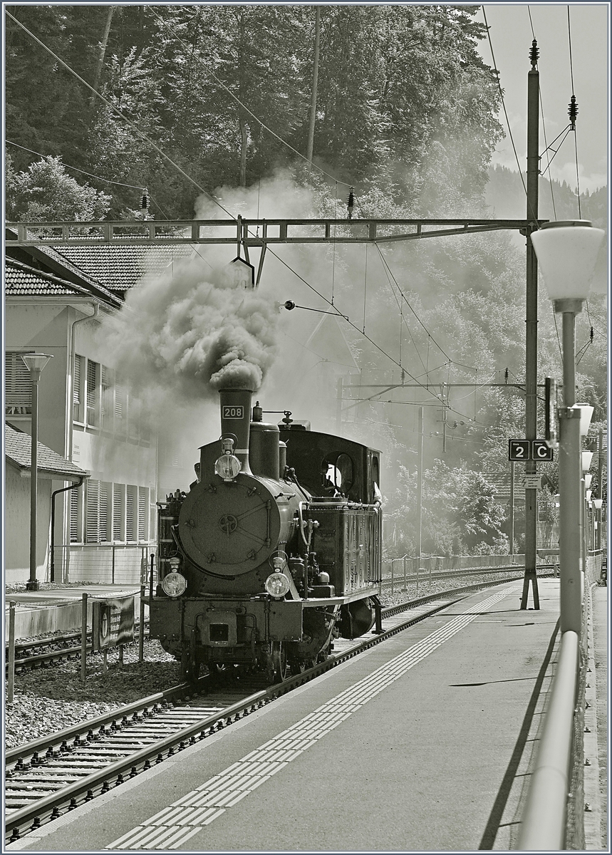 Schweizer Dampftage Brienz 2018: Und will sie mir so gut gefällt zum Abschluss der Serie nochmals die G 3/4 208 der Ballenberg Dampfbahn in Brienz.
30. Juni 2018