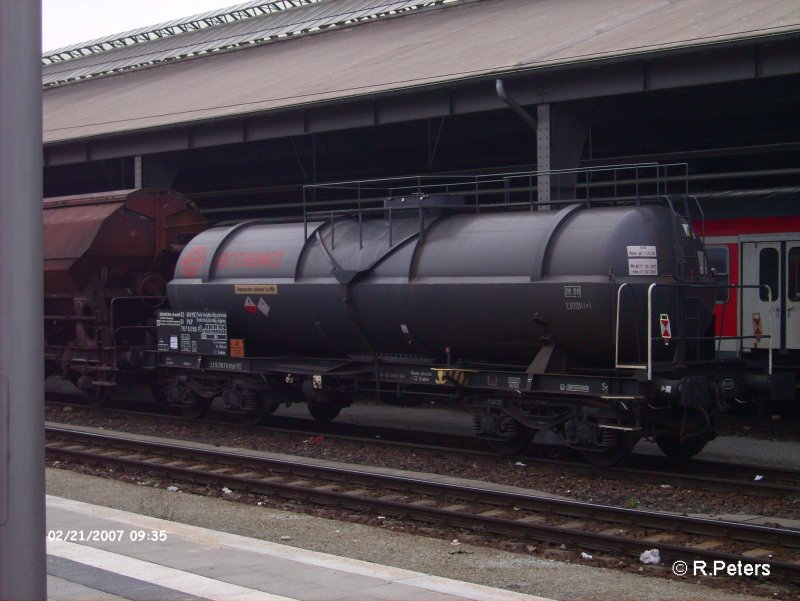 Ein Kesselwagen von EMEWA in Frankfurt/Oder.21.02.07