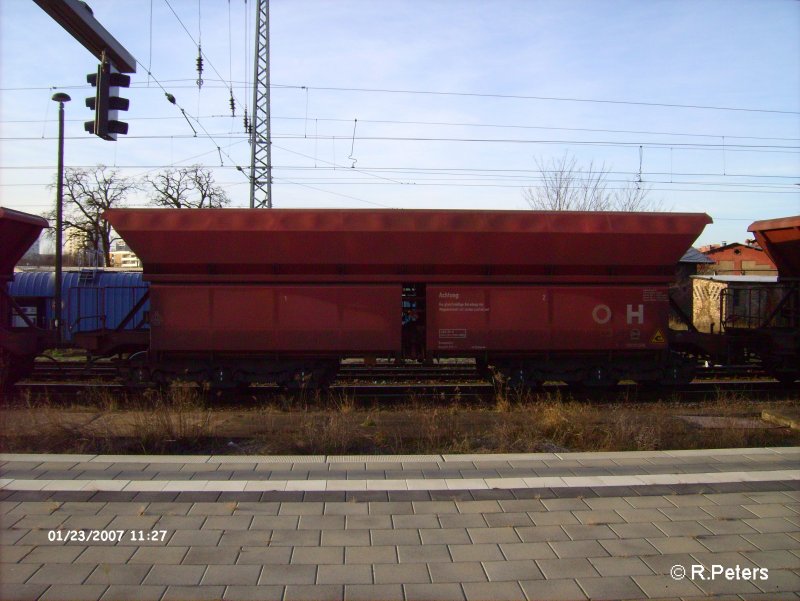 Eine Groaufnahme von ein der Erztransportwagen.