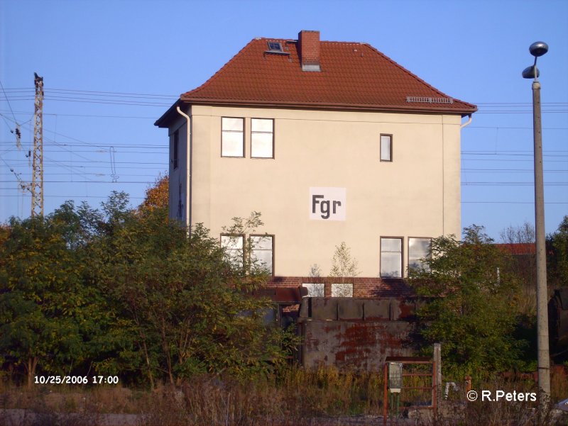 Stellwerg Fgr in Frankfurt/Oder beim Containerterminal udn alten Kohlehandel. 25.01.06