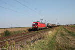 187 139 zieht ein gemischten Güterzug bei Frankenthal. 01.09.24