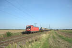 187 139 zieht ein gemischten Güterzug bei Frankenthal. 01.09.24