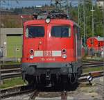 Ende der 110er-Herrlichkeit.Der IC 187 Stuttgart-Zürich macht in Singen Kopf und Lokwechsel auf Re 4/4 II.