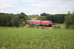 218 403-1 zieht als RE2 RE4865 Hof - München bei Lengenfeld.