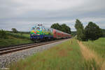 218 443  Donna  als RE2 RE4862 München - Hof bei Naabdemenreuth. 07.07.24