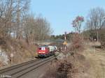 232 262-6 zieht bei Reuth bei Erbendorf den GAG 45390 Cheb - Burghausen.