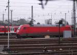 101 024-8 steht in Dsseldorf und wird fit gemacht fr die Rcktour.