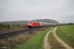 101 084-2 verlässt Treuchtlingen mit dem IC 2082/84 Berchtesgarden/Obersdorf - Hamburg Altona.