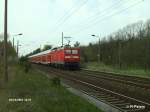 112 183-9 schiebt den RE1 wieder zurck nach Magdeburg HBF 19.04.07