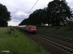 112 165-6 zieht bei Jacobsdorf(Mark) den RE38079 Frankfurt/Oder.