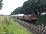 114 012-8 schiebt den RE38086 Brandenburg HBF bei Jacobsdorf(Markl) 02.06.09  