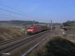 152 150-9 zieht bei Fahlbach ein gemischten Güterzug 24.03.11