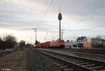 152 131-9 mit ein Containerzug in Nürnberg Hohe Marta. 02.02.24