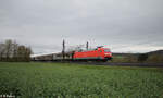 152 119-4 mit einem gemischten Güterzug bei Himmelstadt. 28.03.24