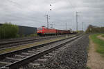 152 094-9 zieht ein Modellbahn gerechten Güterzug in Nürnberg Hohe Marter. 03.04.24