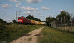 152 141-8 durchfährt die Treuchtlinger Kurve in Nürnberg Hohe Marter mit einem Containerzug aus Nürnberg Hafen. 24.07.24