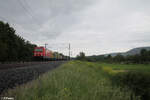 BR 185/871540/185-239-1-mit-einem-gemischten-gueterzug 185 239-1 mit einem gemischten Güterzug bei Thüngersheim. 18.05.24