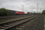187 122-7 zieht mit ein gemischten Güterzug durch Nürnberg Hohe Marter. 09.04.24