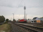 187 135 zieht mit einem gemischten Güterzug durch Nürnberg Hohe Marter.