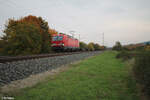 193 337 zieht ein KLV Zug bei Thngersheim in Richtung Norden.20.10.24