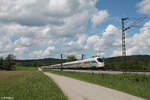 411 080-5  Darmstadt  als ICE 91 Hamburg - Wien  Donauwalzer  bei Pölling.