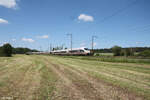 403 531-7  Westerland  und 403 511-9  Wiesbaden  als unbekannten ICE Umleiter bei Oberdachstetten.