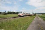 407 501 als ICE 529 Dortmund - München bei Oberdachstetten.