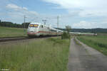 401 090 als ICE 787 Hamburg Dammtor - München bei Oberdachstetten.