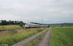 411 010-2  Naumburg / Saale  als Umleiter ICE bei Oberdachstetten. 02.07.24