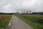 401 077 als ICE928 Passau - Hamburg Altona bei Pölling. 13.07.24