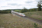 402 028-5  Altenburg  + 402 006-1  Magdeburg  als unbekannten ICE bei Emskirchen.