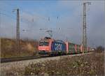 Re 482 008 auf dem Weg nach Basel.