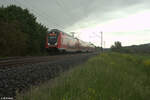 445 046 als RE 54 RE4624 Bamberg - Frankfurt/Main bei Thüngersheim.