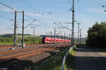 1462 038 als RE14 4977 Saalfeld - Nürnberg bei Ebensfeld. 20.05.24