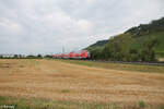 445 049 als RE 54 4609 Frankfurt/Main - Bamberg bei Zeil am Main.