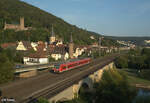 440 811 als RB53 58060 Bamberg - Schlüchtern verlässt Gemünden (Main) 01.09.24