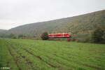 440 817/317 als RB53 58028 Bamberg - Jossar kurz vor Wernfeld.