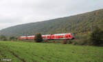 445 060-0 als RE 54 4616 Würzburg - Frankfurt/Main bei Wernfeld.