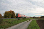 445 077 als RE 54 RE4617 Frankfurt/Main - Bamberg bei Thüngersheim.