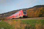 445 055 als RE54 4621 Frankfurt/Main - Bamberg bei Thüngersheim.