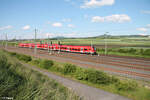 1462 040 als RE14 4991 Saalfeld - Nürnberg bei Ebensfeld. 20.05.24