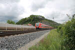 425 084-1 erreicht Retzbach-Zellingen als RE55 4618 Bamberg - Frankfurt/Main. 18.05.24