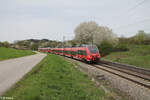 BR 442/853915/442-306-als-re50-re58417-nuernberg 442 306 als RE50 RE58417 Nürnberg - Regensburg bei Pölling. 07.04.24