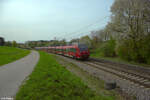 BR 442/854438/442-304-als-re50-re58419-nuernberg 442 304 als RE50 RE58419 Nürnberg - Regensburg bei Pölling. 07.04.24