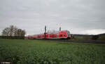 445 065 als RE 55 RE4614 Wrzburg - Frankfurt/Main bei Himmelstadt.28.03.24