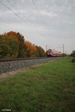 445 063 als RE55 4626 Bamberg - Frankfurt/Main bei Thngersheim.